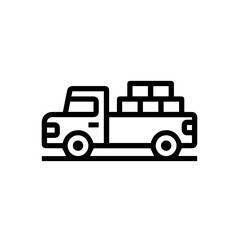 Truck icon symbol vector illustration