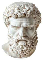 Obraz premium PNG Classical greek statuebust art sculpture artifact.