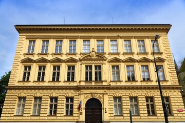 Fototapeta premium Primary school building in Prague