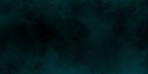 Naklejka premium abstract cloud and vapor texture background. Black and teal smoke aquarelle smudge illustration smooth grungy smokey light pastel colors ink glow. Teal color powder explosion 