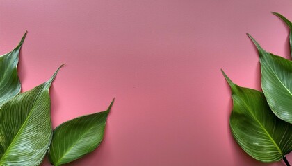 green leaves on a white background