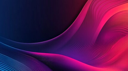 Fototapeta premium Bold modern design with flowing abstract colorful wave shapes image