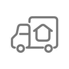 Fototapeta premium Truck icon symbol vector illustration