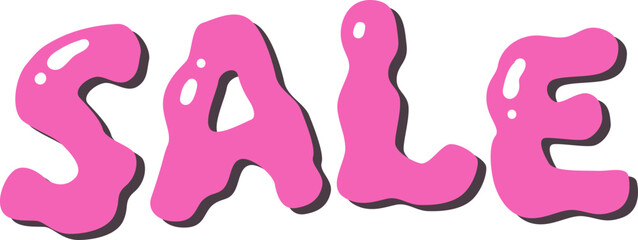 Sale Colorful Cute Typography Lettering