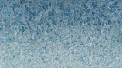 Obraz premium Illustration of a light blue triangle mosaic background
