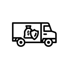Fototapeta premium Truck icon symbol vector illustration