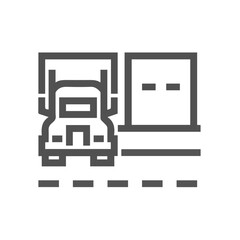 Truck icon symbol vector illustration