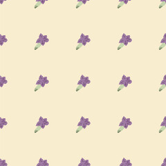 Delicate lavender Provence flower pattern