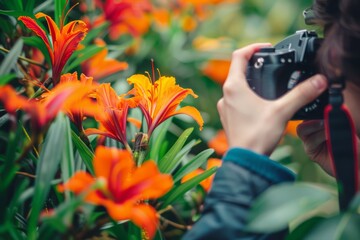 Macro Photography of Vibrant Orange Flowers