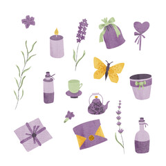 Provence lavender and gift element set