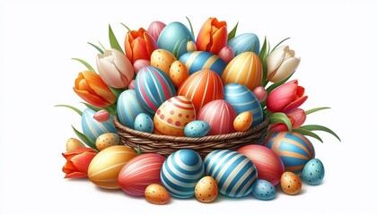 Obraz premium bunte Ostereier