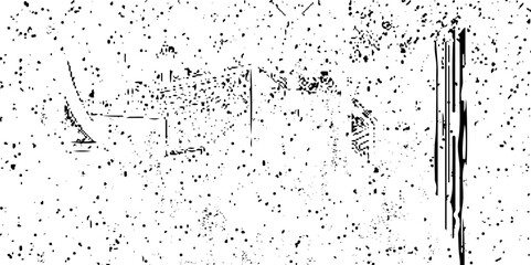 Grunge Black And White Urban Vector Texture Template. Background from cracks, breaks, stains. Grunge cracks, damage, to create the design

