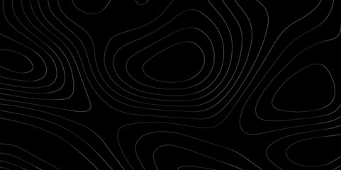 Abstract light pattern Vector illustration. Topographic map background concept. Vibrant neon lights pulsating patterns. Colorful topography contour lines isolated on black background.	
