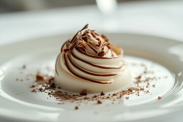 Delightful Milk and Chocolate Swirls Dessert, swirl, food, creamy, indulgence