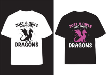 fanatasy dragons t shirt design vector art