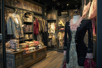 Fototapeta premium vintage style storefront boutique 