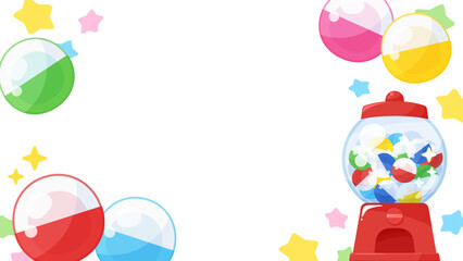 カプセルトイのフレーム素材_16:9