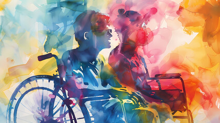 person riding a bicycle  Generated AI 