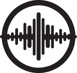 Sound Wave Icon Vector  sound wave symbol- Dynamic and Modern Audio Design for Technology and Music