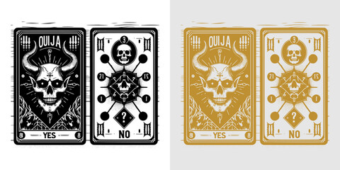 mystical celestial ouija card