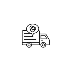 Truck icon symbol vector illustration