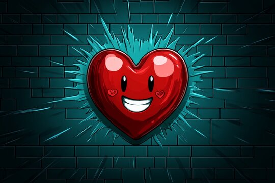 A retro pixel art illustration of a smiling heart with a supportive message in 8-bit font, promoting mental health awareness