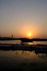 Sunset with Boat