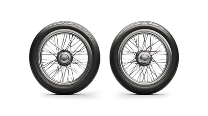 Two wheel isolated on white