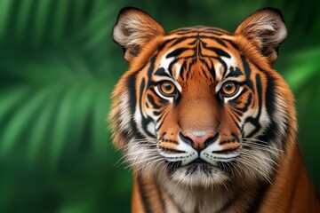 Obraz premium Close-up of a Tiger's Face.