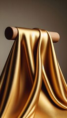 golden silk curtain