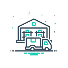 Truck icon symbol vector illustration