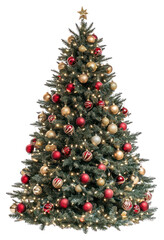 PNG Christmas tre decoration gold.