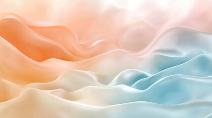 Obraz premium Fluid Ribbons in Surreal Background Design