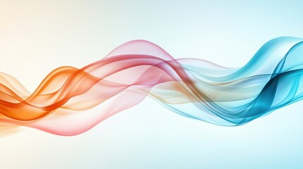 Obraz premium Fluid Ribbons in Surreal Background Design