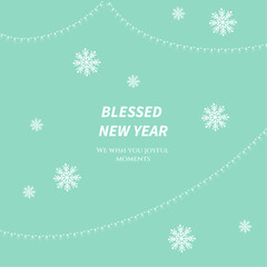 Elegant Holiday Greeting With Christmas Element