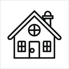 Home Icon Vector on a White Background, House Icon 