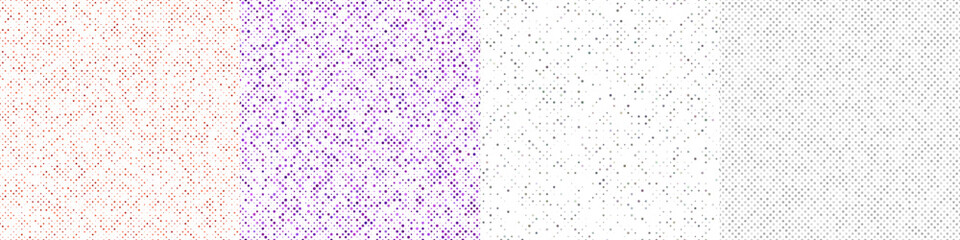Seamless geometric dot pattern background set