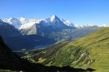swiss mountains view
