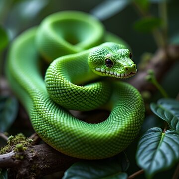 green tree python