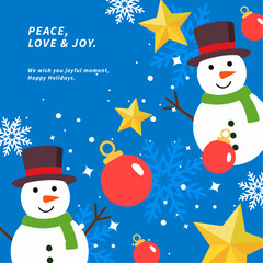 Elegant Holiday Greeting With Christmas Element