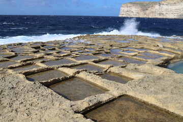 salt flats on the sea