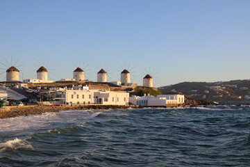 windmills on the coast