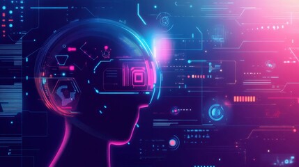 Futuristic Holographic Technology Interface Design