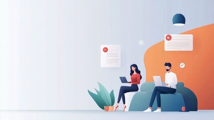 Modern Group Chat Interface with Feedback Sharing