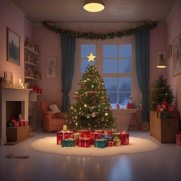 Weihnachten. Generative AI Technologie