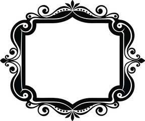 Vintage frames vector, decorative frame vector illustration