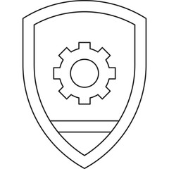 Security single vector icon