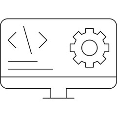 Software single vector icon