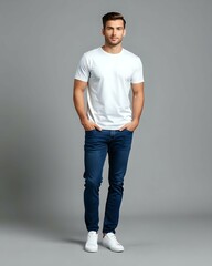 Women's, Men's & Kid's Plain T-Shirt Mockup - High-Quality Customizable Template for Fashion Designs