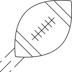 Rugby single vector icon